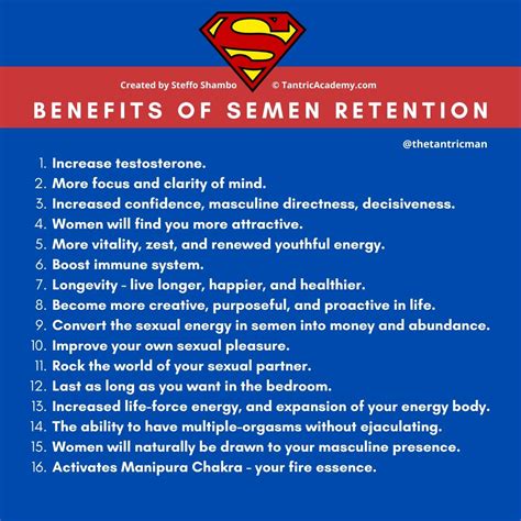Sperm retention magnetism Semen retention is the practice of avoiding ejaculation